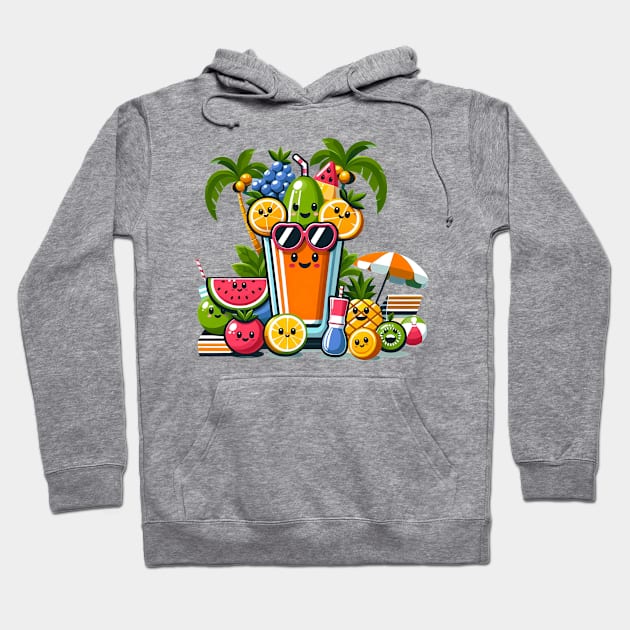 Tutti frutti fruit, spring summer, seaside, beach Hoodie by cyryley